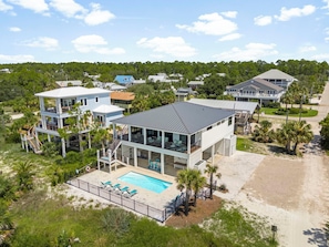 Aerial view - The Great White Florida Beach House  (Port St. Joe)