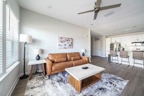 Apartment, 2 Bedrooms | Living area | 50-inch Smart TV with digital channels - Landing Apartments Palm Bay (Palm Bay)