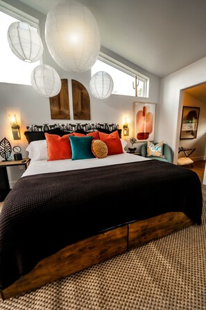 1 habitación, tabla de planchar con plancha, wifi y ropa de cama 