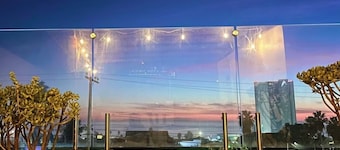 Ocean view terrace 3-bedroom house in El Sauzal with AC, WiFi