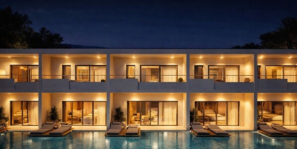 Elea Grand Suite | Private Pool & Pool View | Courtyard view - Grecale Filoxenia (Stegna)