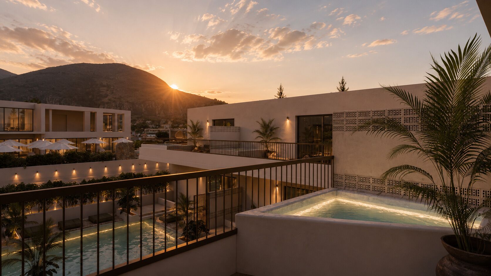Grecale Grand Suite | Hot Tub & Side Sea View | Extérieur