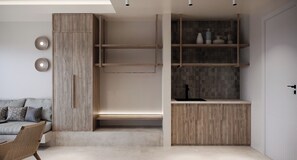 Minibar, in-room safe, blackout drapes, soundproofing - Grecale Filoxenia (Stegna)