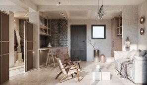 Minibar, in-room safe, blackout drapes, soundproofing - Grecale Filoxenia (Stegna)