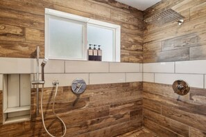 Shower, hair dryer