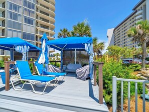 Appart'hôtel, plusieurs lits (Windward 408 at Edgewater) | Terrasse/Patio