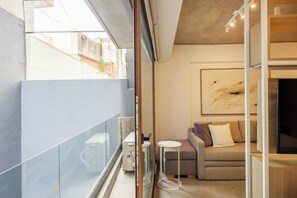 Studio Comfort, balkon, pemandangan kota | Pemandangan balkon