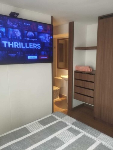 Peaceful and comfortable apartment; close to El Dorado airport.