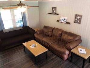 TV, offices - Peaceful Pet-Friendly Cottage (Troutman)