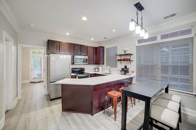 Beautiful Pet Friendly home, with a patio, fenced yard and EACH bedroom has it own bathroom.