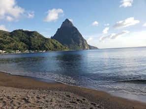 Na praia