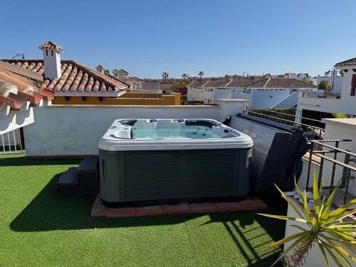 Modern Two Bed Villa with Pool and Hot Tub