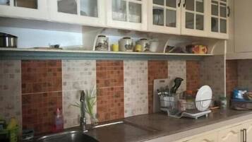 Fridge, microwave, ice maker