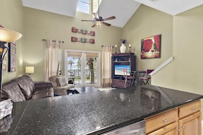Condo, 1 Queen Bed with Sofa bed (Caribbean Dunes 203) | Living area - Caribbean Dunes 203 (Destin)