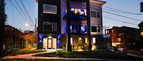 Front of property – evening/night