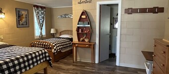 The Fishing Hole is a charming studio near lovely Castle Rock Lake in Necedah.