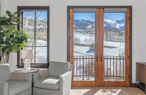Seating area and views in primary bedroom - Vista Haus at Country Club - golf and ski retreat! (Mountain Village)