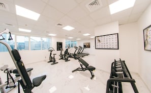 Fitness facility - Ensuites Balcony + Pool (Ajman)