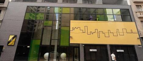 Overnatningsstedets facade