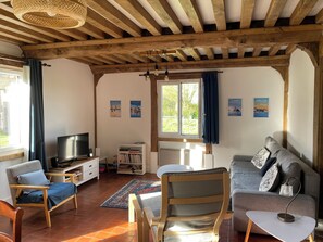 Living area - Normandy cottage renovated in 2024, near Honfleur (Genneville)