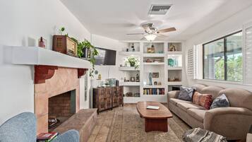 Smart TV, video games, DVD player, books
