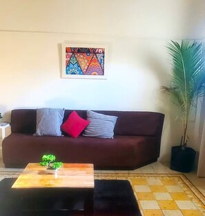 Living area - Economic Master double Queen-size-room in Downtown Mérida (Mérida)