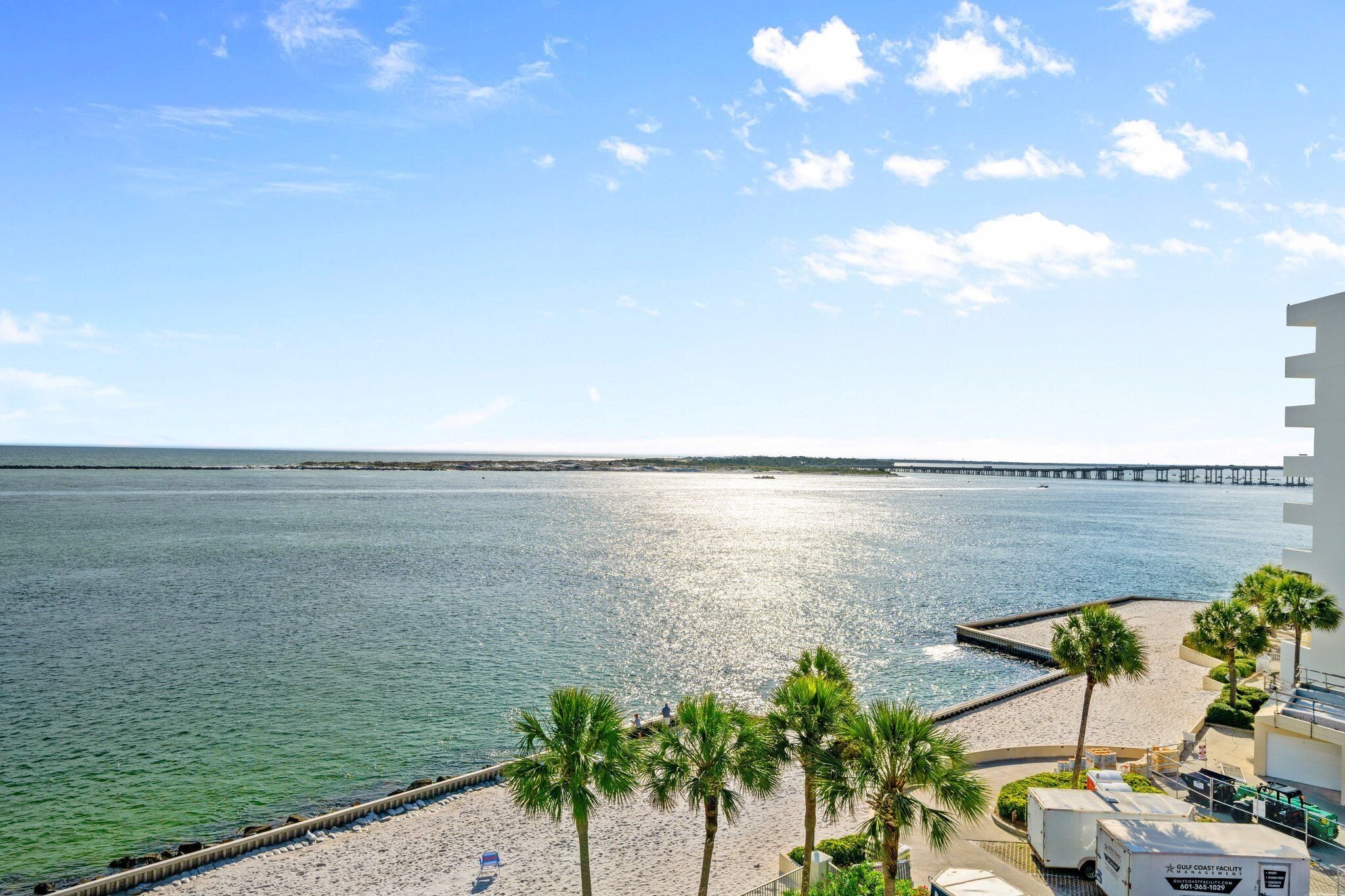 Incredible balcony view from Waterview Towers 503!