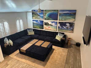 TV connectée, cheminée