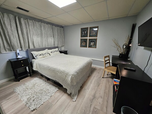 1 chambre, bureau, fer et planche à repasser, Wi-Fi gratuit