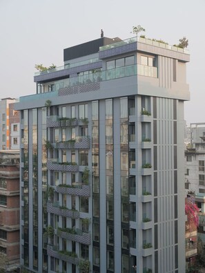 Blick von der Unterkunft