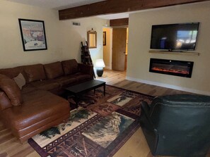 TV connectée, cheminée