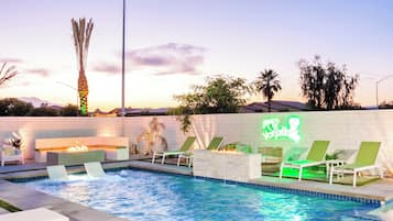 A heated pool