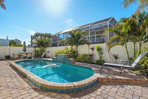 Una piscina riscaldata