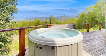 Spectacular home w/ views, expansive deck & hot tub; close to skiing & hiking