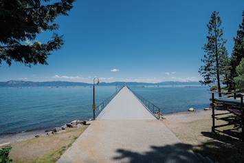 Access to a large pier—ideal for peaceful lakeside moments or fun on the water