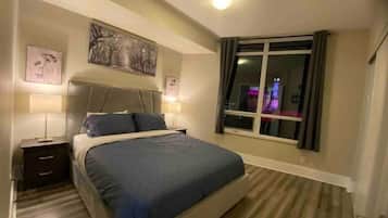 1 bedroom, iron/ironing board, bed sheets
