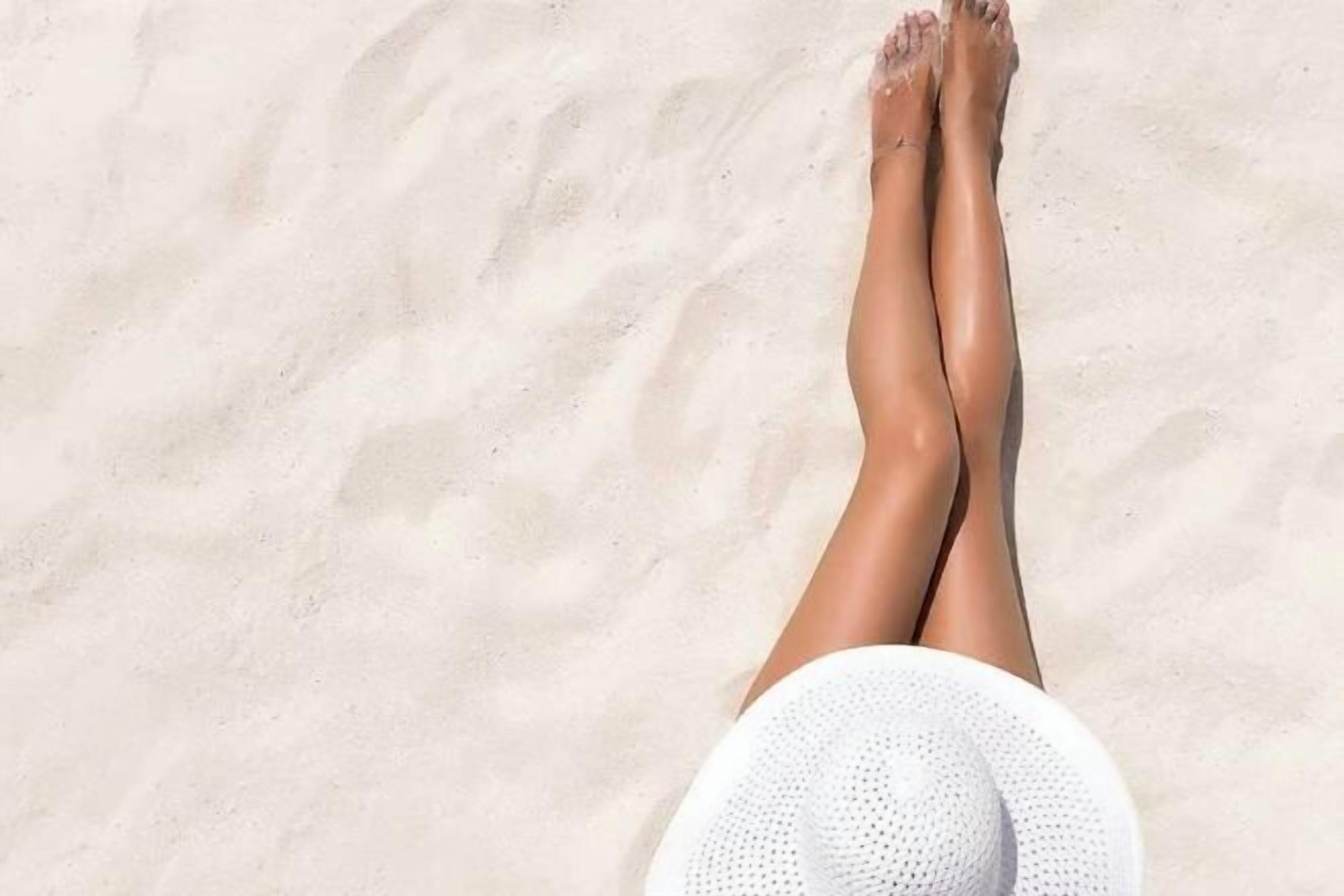 在附近的私人海滩