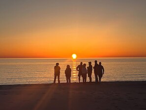 Sun loungers, beach towels