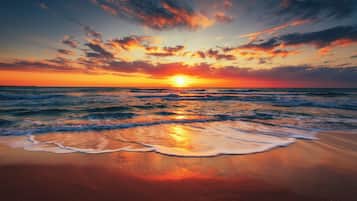 Sun loungers, beach towels