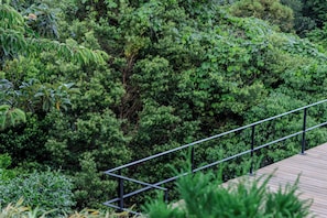 Blick vom Balkon