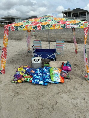 Camastros y toallas de playa 