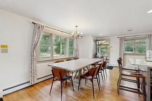 Dining - Awesome mountain chalet with a hot tub, fire pit, and room for the whole family (Newry)