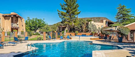 A heated pool