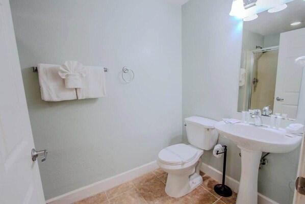 Dutxa, assecador de cabells i tovalloles 