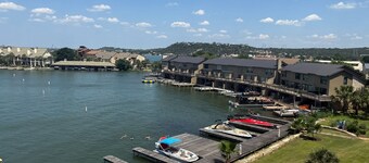 Stunning lakefront home on Lake LBJ with private balconies - close to Yacht Club