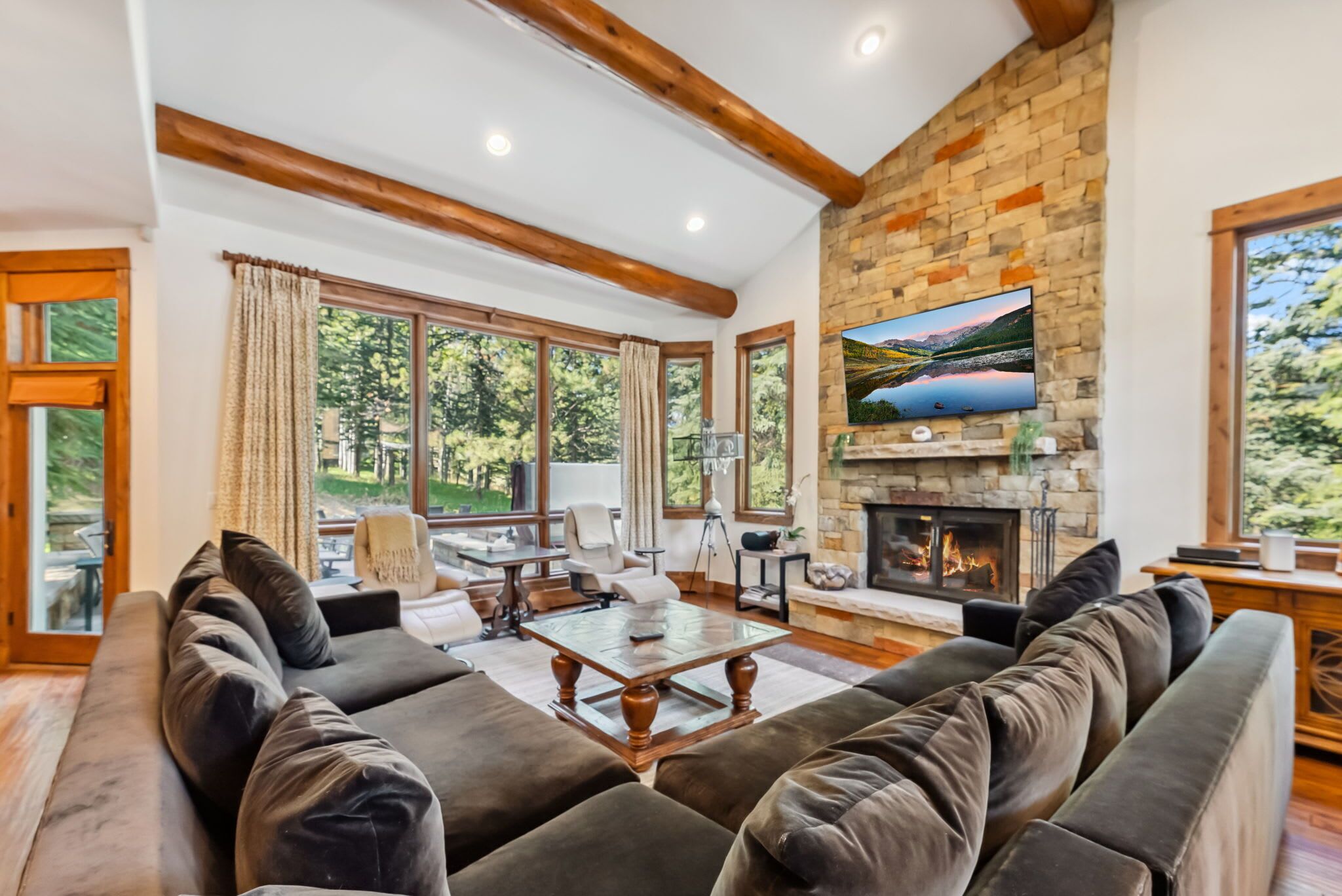 تلفزيون، مدفأة