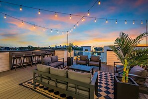 Terrace/patio - CMA Fest two rooftop hot tubs, karaoke lounges, game rooms near Broadway (Nashville)