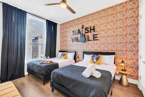 4 bedrooms, desk, iron/ironing board, WiFi