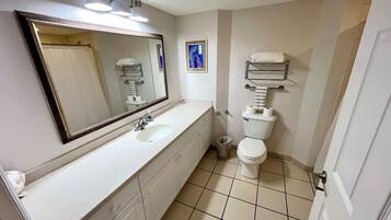 Towels, soap, toilet paper