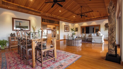 A private luxury retreat set in lush gardens and rice fields